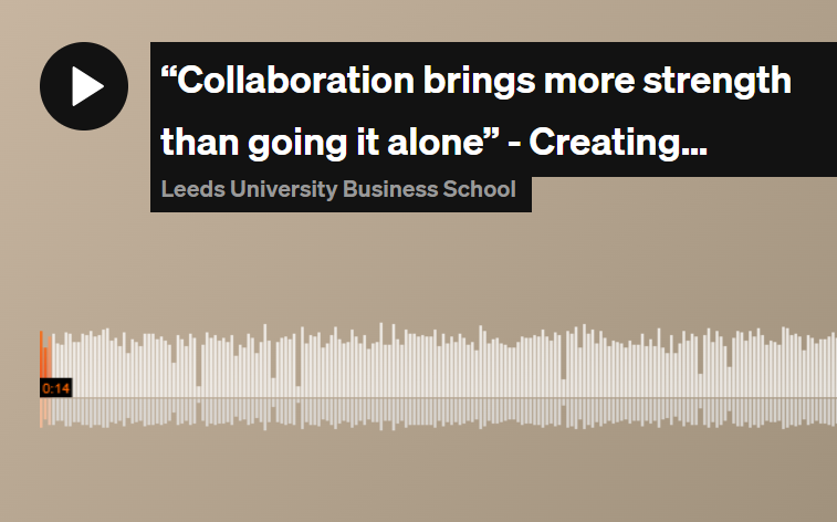 screenshot of podcast episode on soundcloud