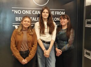 Picture of YPIP Core team - Lauren on the left, Lizzie in the middle, and Holly on the right